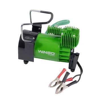 Компресор автомобільний WINSO 10 Атм, 40 л/хв. 200Вт.,кабель 3м, шланг 5,7м.,спускний клапан (8шт/ящ) 126000 фото