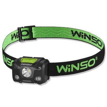 Ліхтар налобний WINSO 250Lm, 5W XPG , 1200mAh/3xAAA , Sensor White/Red 751220 фото