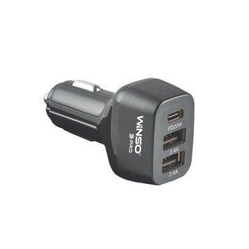 Автомобільний зарядний пристрій WINSO PRO 44W USB-C+2xUSB-A 222044 фото